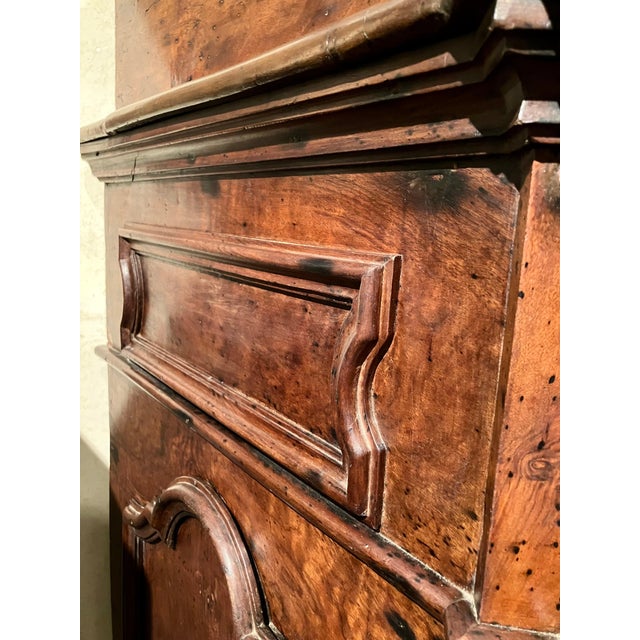 17th Century Italian Walnut Baroque Chest of Drawers with Bronze Handles For Sale - Image 12 of 17