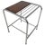 Functionalist Chrome & Wood Side Table, 1950s For Sale - Image 10 of 10