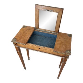 19th Century French Vanity Gilded Bronze For Sale