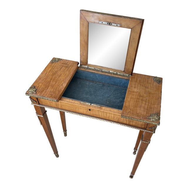 19th Century French Vanity Gilded Bronze For Sale