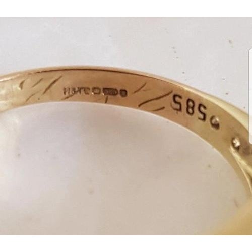 Vintage 14ct Yellow Gold Brilliant-Cut Diamond Dress Ring, 1970s For Sale - Image 4 of 17