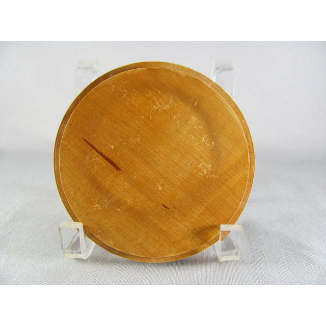 1966 Hand Painted German Folk Art Lidded Vanity Jar For Sale - Image 10 of 11