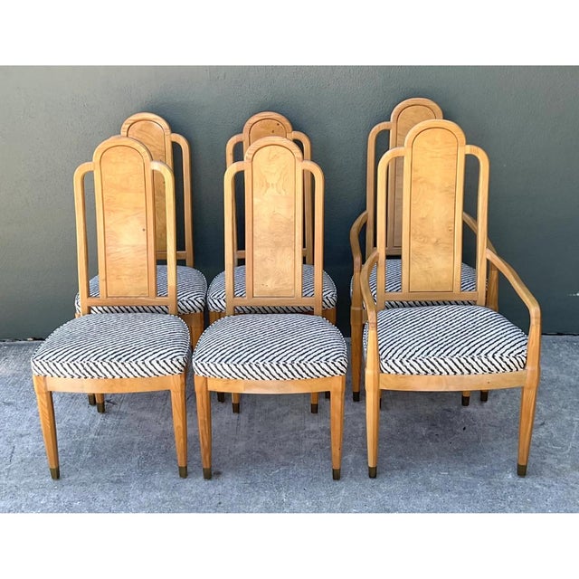 Vintage Henredon Scene Two Upholstered Dining Chairs For Sale - Image 10 of 12