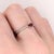 Contemporary Ruby & Diamond Ring in 14k White Gold, Oval 5×4mm – Dainty East West Ring, Size 6.75 For Sale - Image 3 of 10