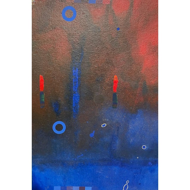 James Yohe, Modernist American Abstract Expressionist Pop Art Painting on Canvas James Yohe, 1980 For Sale In Miami - Image 6 of 13