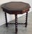 Antique Hexagonal Side or Center Walnut Table With Six Carved Legs For Sale - Image 4 of 13