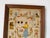 Vintage Framed Needlepoint Textile Wall Art With Whimsical Domestic Scene For Sale - Image 10 of 11