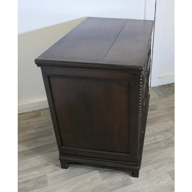 Small Georgian Oak Chest of Drawers For Sale - Image 5 of 9