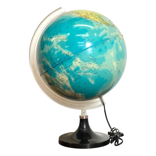 Italian Light-Up Globe from Rico, 1980s For Sale