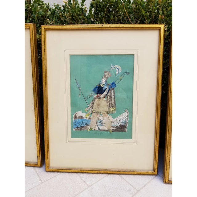 1960s Three Framed Cut Work Prints For Sale In San Antonio - Image 6 of 12