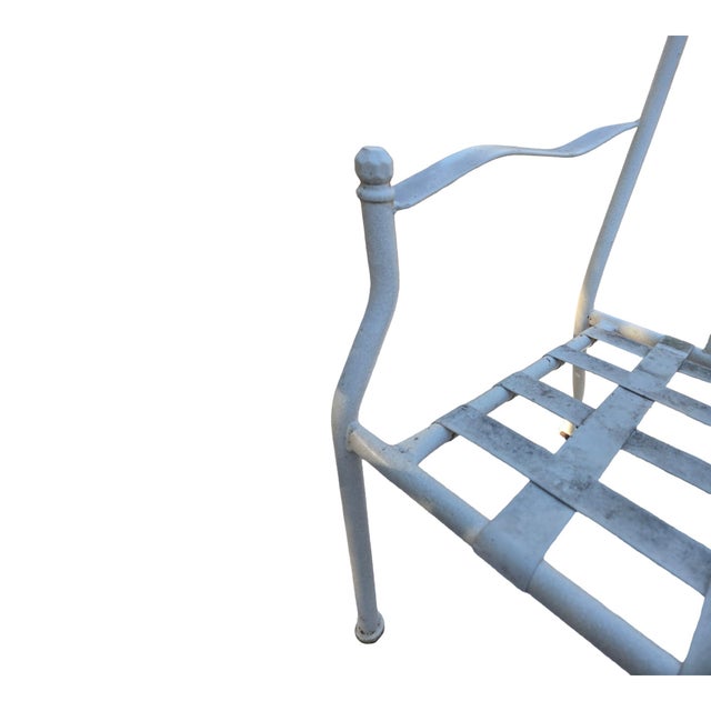 Late 20th Century Wrought Iron Chairs Set of 6 For Sale - Image 9 of 13