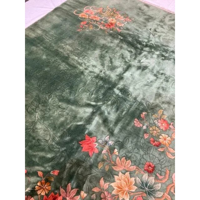 Textile 1930's Vintage Nicholas Chinese Rug For Sale - Image 7 of 11