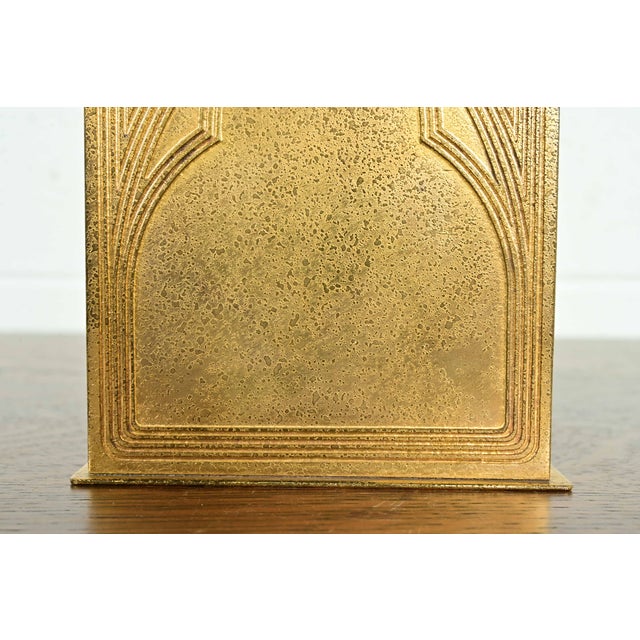 Metal Tiffany Studios New York Graduate Pattern Bronze Doré Bookends, Circa 1910 For Sale - Image 7 of 13