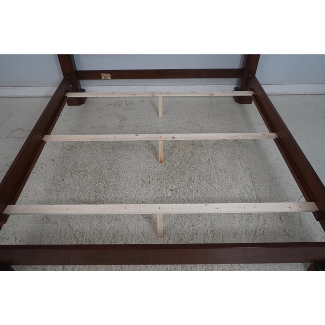 Henredon King Size Natchez Collection Mahogany Bed For Sale - Image 13 of 17