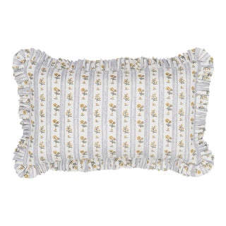 Schumacher Cabanon Stripe Pillow 20" x 12" in Jaune For Sale