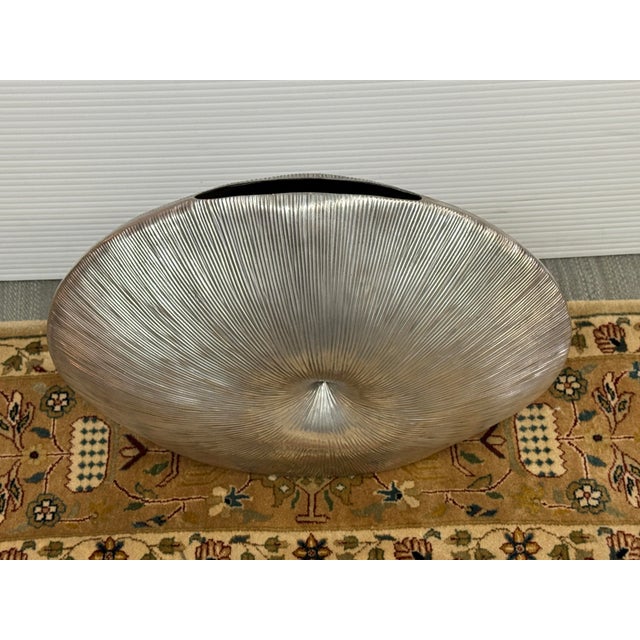 Arte Italica Pewter Nautilus Vase For Sale - Image 4 of 12