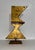 Mexican Art Abstract Brutalist Gilt Steel Geometric Sculpture Mathias Goeritz For Sale - Image 11 of 14