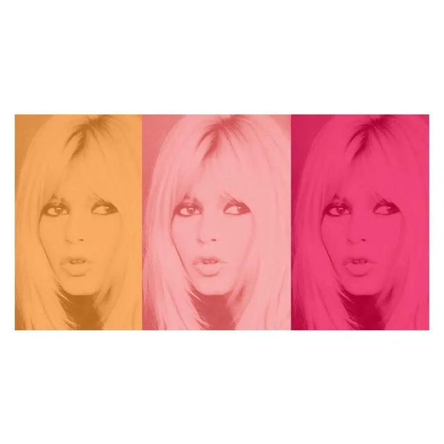 Pink Bardot Triptych - Oversize by Batik Stunning artwork on exquisite vivid art paper. hand signed and numbered by artist...