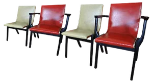 Ebonised Dining Chairs from Stako, 1950s, Set of 4