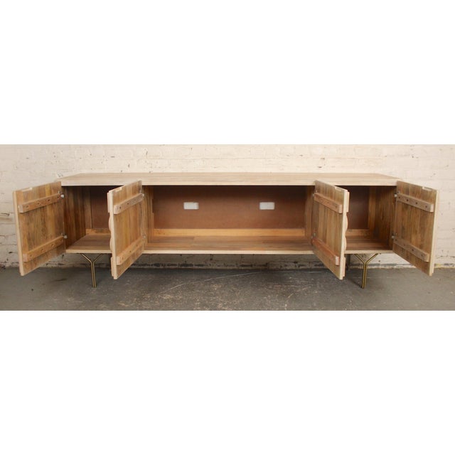 Brutalist Late 20th Century Brutalist Media Cabinet For Sale - Image 3 of 8