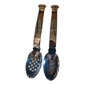 Swid Powell Robert Venturi Monogramed Serving Spoons by Reed and Barton