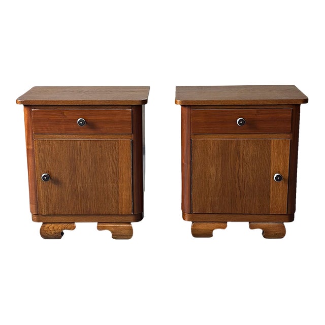 Art Deco Nightstands, a Pair For Sale