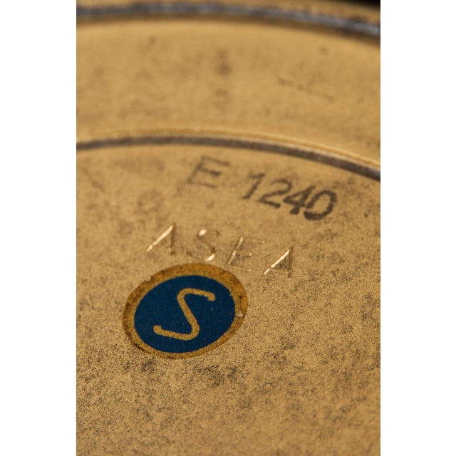 - Rare table lamp designed by Hans Bergström - Produced by ASEA in Sweden - Brass, opal glass, beech - Mid-century piece...