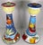 Italian Pair Italian Hand-Painted Ceramic Candlesticks by Nino Parrucca, Whimsical For Sale - Image 3 of 13