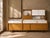 Attributed to Martin Borenstein for Brown Saltman, this walnut modular wall unit dates to the 1960s and exemplifies the...