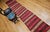 Vintage Turkish Kilim Runner, Handwoven Wool, Stripe Pattern, Brick Red, 3x13 For Sale - Image 9 of 9