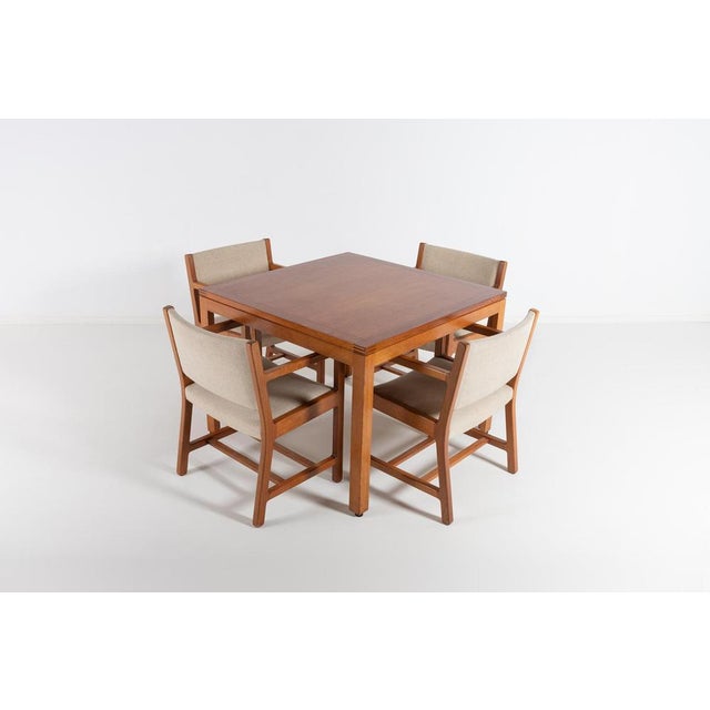 Vintage Danish Dining Set by Christian Hvidt for Soborg Mobelfabrik, 1990s, Set of 5 For Sale - Image 16 of 16