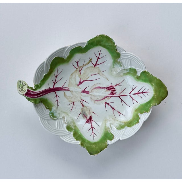 Chelsea Porcelain Trompe-L’Oeil Leaf Dish, Radish Plate Circa 1755 For Sale In New York - Image 6 of 16