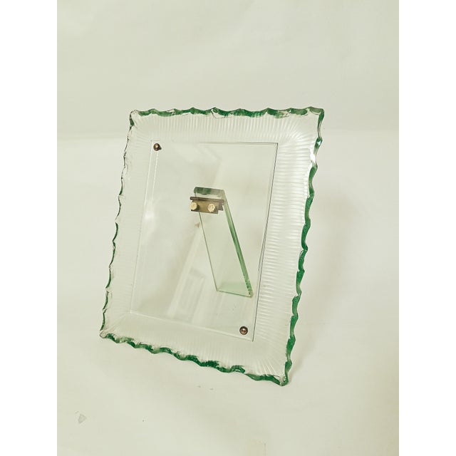 Aqua Large Portrait Frame from Fontana Arte, 1940s For Sale - Image 8 of 10