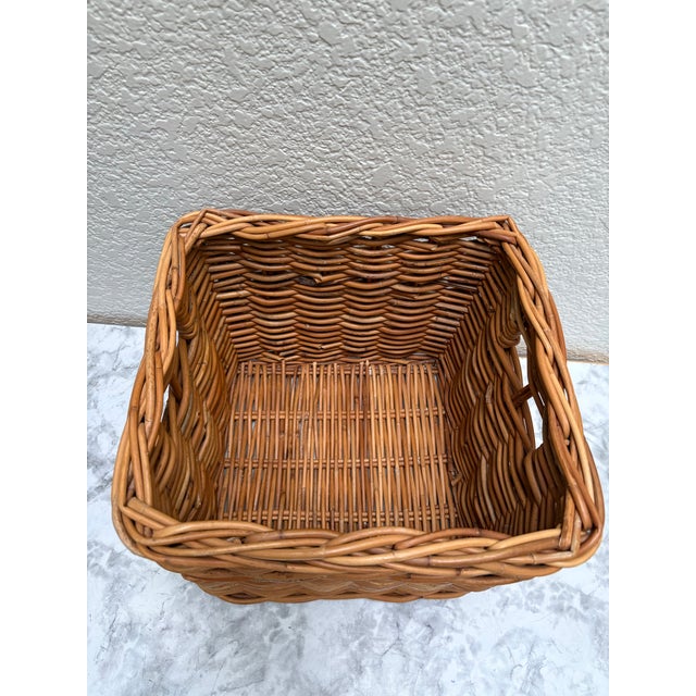 1990s Earthy Rustic Wood Set of Storage Baskets, Set of Three For Sale - Image 5 of 6