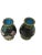 Mid-Century Modern Pair of Vintage Miniature Cloisonné Vases For Sale - Image 3 of 5
