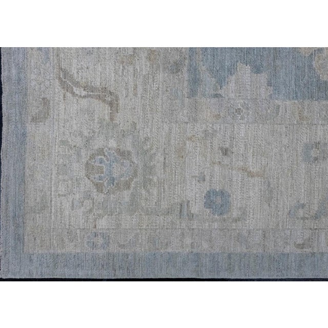 Turkish Oushak Rug 12'4" x 17'6" For Sale - Image 4 of 8