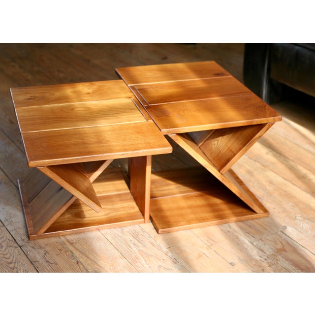 1970s Vintage Side Tables from Maison Regain, France, 1970s, Set of 2 For Sale - Image 5 of 18