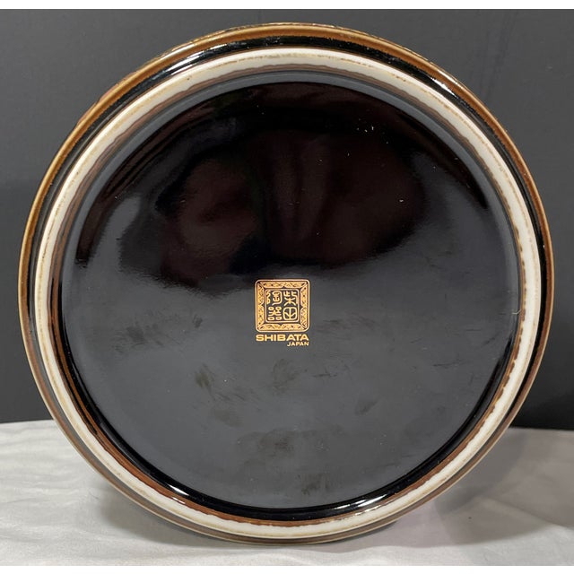 Black 1960s Vintage Shibata Japanese 3 Tiered Black Porcelain Lidded Box Dragonflies Flower For Sale - Image 8 of 8