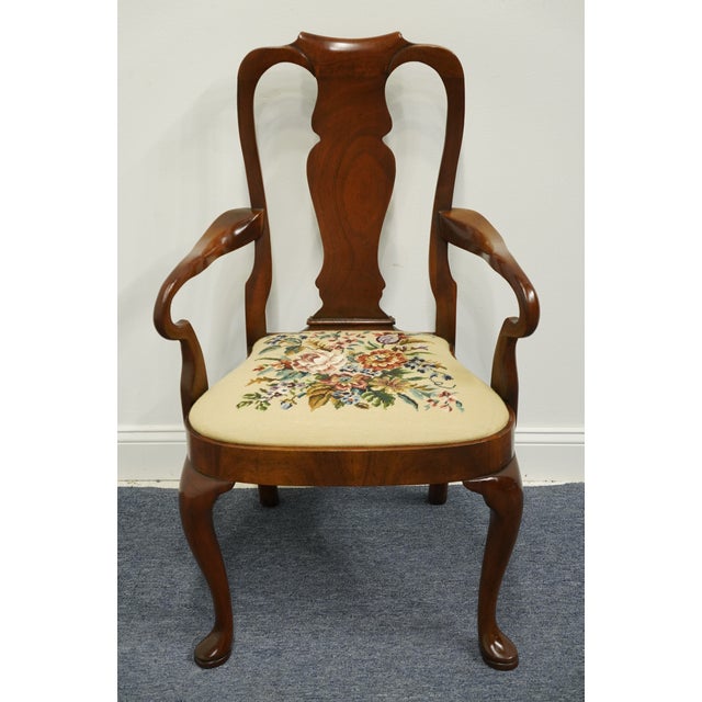 HICKORY CHAIR Solid Mahogany Traditional Style Bentwood Splat Back Dining Arm Chair 39.25" High 25" Wide 22.5" Deep Seat:...