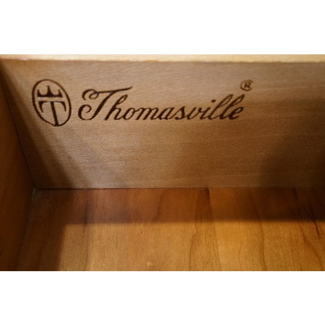 Thomasville Furniture Collector's Cherry Traditional Style 72" Triple Door Dresser For Sale - Image 10 of 15