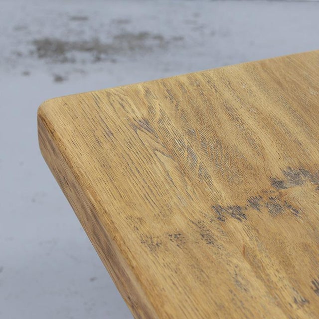 Brown Vintage Rustic Farmhouse Coffee Table For Sale - Image 8 of 9