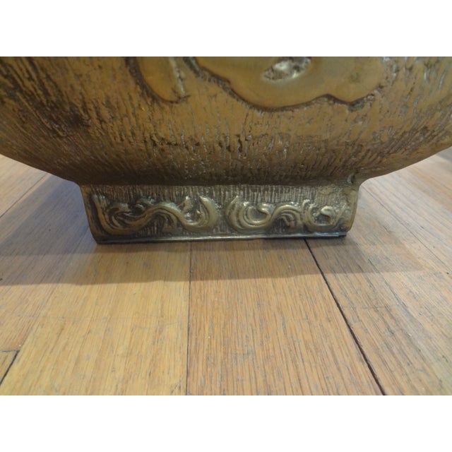 Pair of James Mont Asian Modern Brass Lamps For Sale - Image 9 of 14