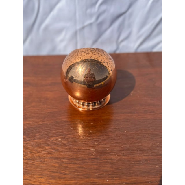 Mid Century Modern Atomic Copper Ashtray For Sale - Image 4 of 8