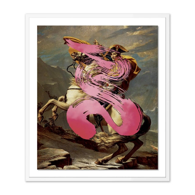 Contemporary A Point by Coup d'Esprit, Art Print in White Frame, Large For Sale - Image 3 of 3