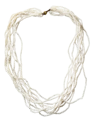Vintage Multi Strand Freshwater Pearl Beaded Necklace - 28"