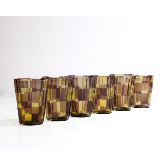 Mid-Century Modern Ribes Collectable Murano Glasses by Mariana Iskra, 2004, Set of 6 For Sale - Image 3 of 18
