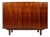 Mid-Century Danish Modern Rosewood Credenza / Cabinet W/ Tambour Door Attributed to Marius Byrialsen for Nipu Møbelfabrik, Denmark, C. 1960s For Sale