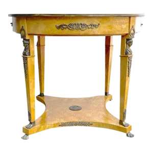 19th Century Burlwood Empire Guéridon Table