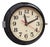 Vintage Black Wall Clock from Seiko, 1990s For Sale