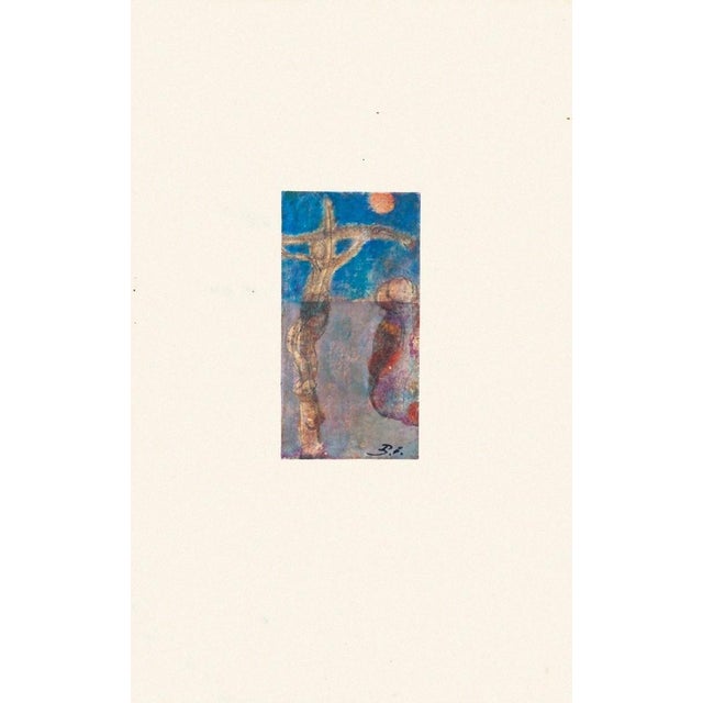 Modern Lise Fleuroy, Crucifixion, Mixed Media, 20th Century For Sale - Image 3 of 3